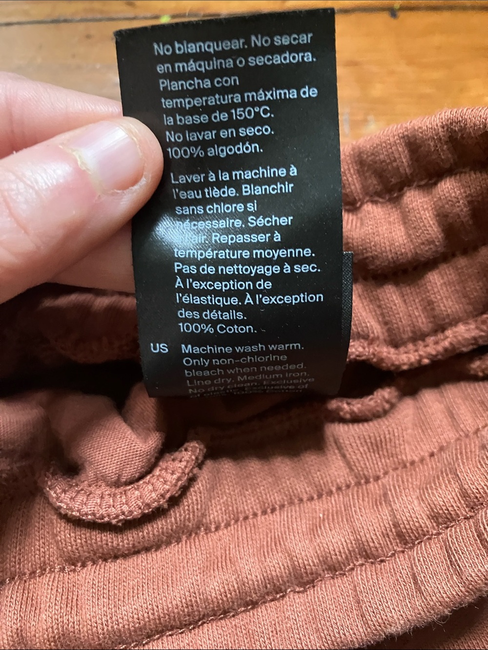 COS 100% Cotton Terry Wide Leg Sweatpants - Picture 3 of 4